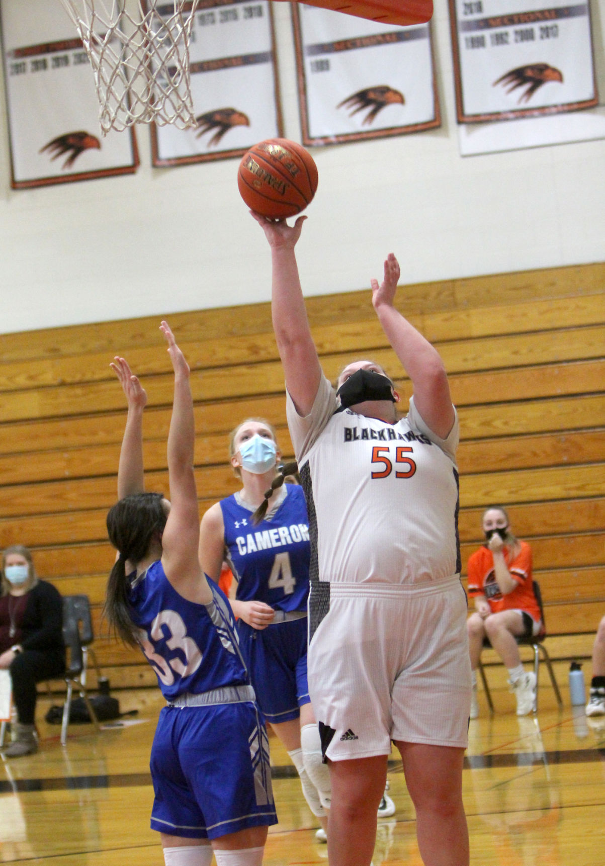 Cameron at Bloomer girls basketball 2-2-21
